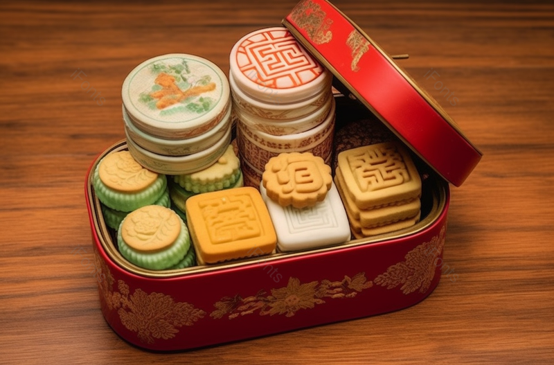 酥皮点心西饼古典风格精美礼品盒拍摄图,高清,摄影图,摄影图片,图片大全,摄影图免费下载